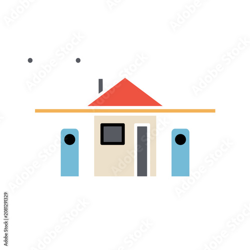 Flat design house vector illustration