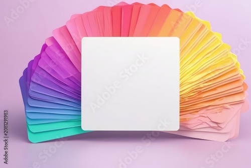 Postcard of the color festival, free space for text