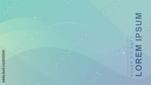 Modern Teal and Cyan Gradient Background with Abstract Soft Waves