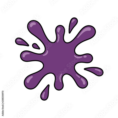 Purple paint splash vector illustration