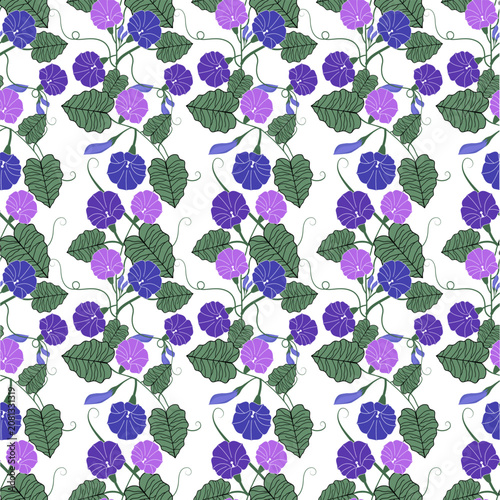 Seamless pattern with flowers. Vector illustration design digital file download for print, printable, wallpaper, background, texture, textile and more