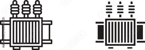 Tableau sur toile Electric transformer icon for website projects