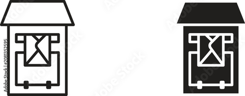Tablou pe pânză Letter box icon for website projects
