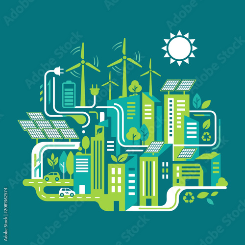 Eco friendly smart city powered by renewable energy