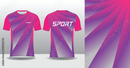 Modern Running Jersey Design Template for Sportswear