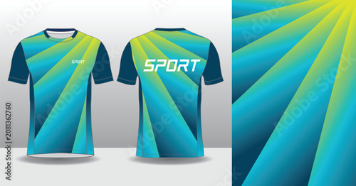 Modern Running Jersey Design Template for Sportswear