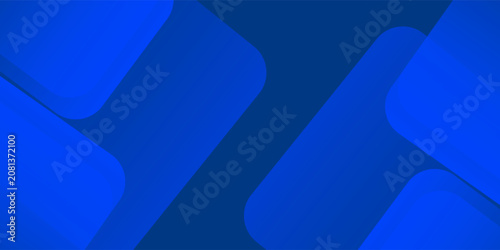 Fotografie Modern blue background with glowing geometric lines