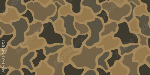 Fotografie Earthy duck hunting camouflage design