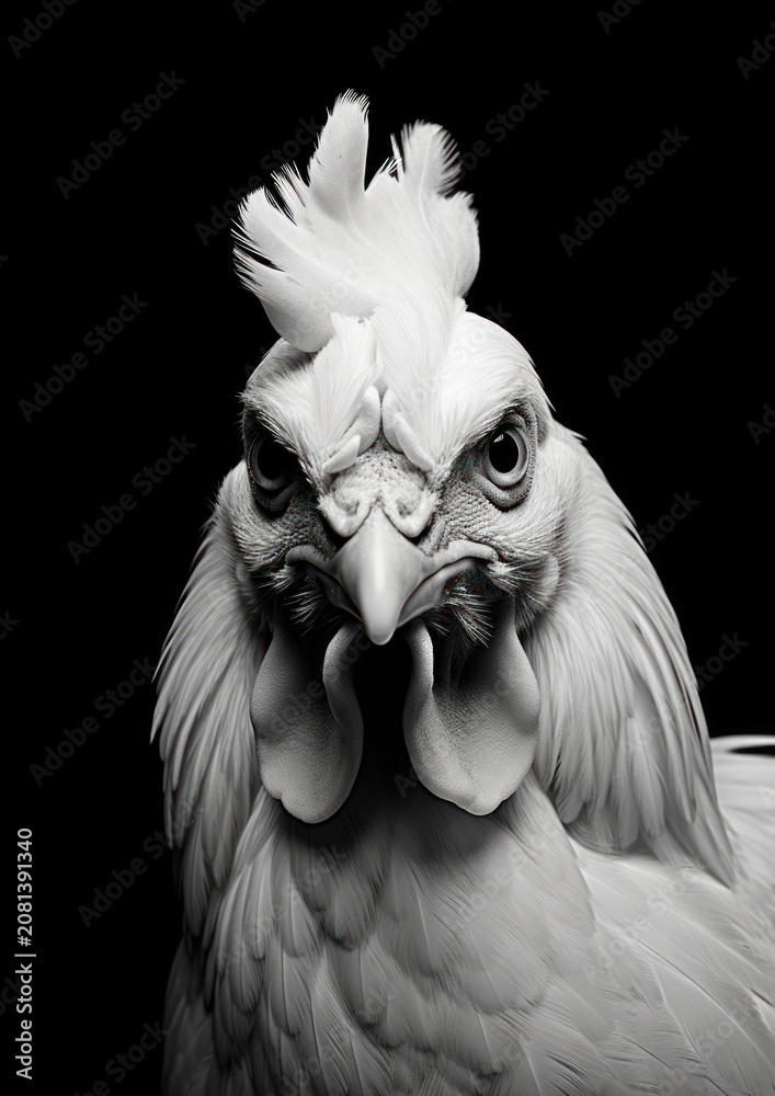 Fototapeta premium A chicken photography portrait animal.