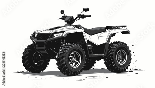 All terrain vehicle four wheeler.