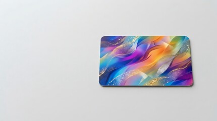 Abstract Colorful Blue and White Background with Rainbow Gradient Squares Wave Lines Bright Vector Illustration for Modern Business Web Banner Wallpaper Template Design