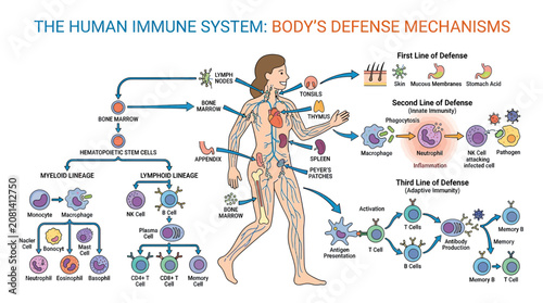 Fotografía Human Immune System: Body's Defense Mechanisms Explained