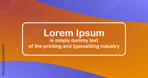 Abstract background in Purple and orange colors with Text for Web Banner Template