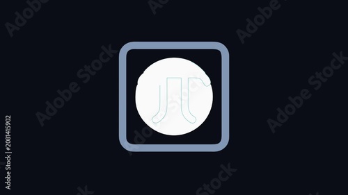 Abstract Pi Symbol in Frame with a Circular Backdrop