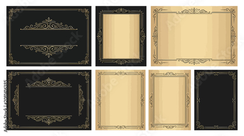 Antique Frames Collection: Ornate Borders, Vintage Designs, Elegant Scrolls
