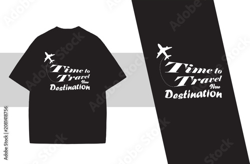 Time to Travels T-shirt design Vector 
