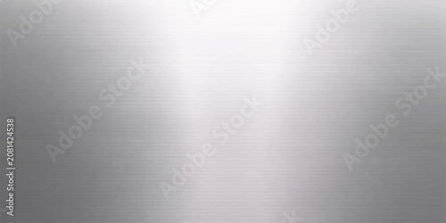 Obraz na plátne Brushed metal texture background of silver stainless steel plate with polished i