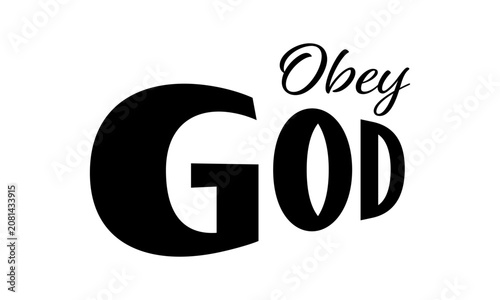фотографія Obey God