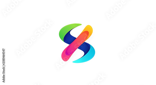 Colorful abstract of a swirling, multi-colored spiral shape