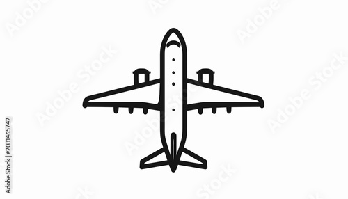Bild auf Leinwand Airplane from above view.