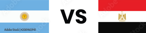 фотографія Argentina vs egypt flag comparison
