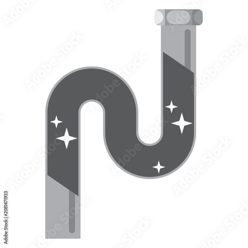 Fotografía Clean and sanitized U-shaped drainage pipe illustration
