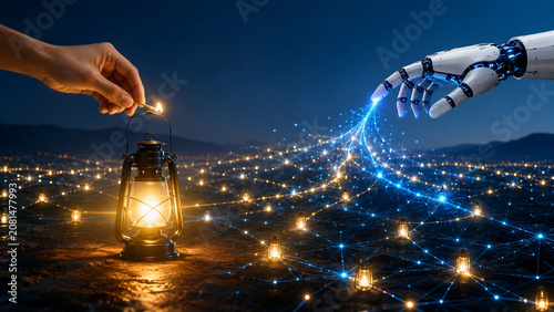 Artificial Intelligence Expanding a Single Human Idea into a Network of Innovation