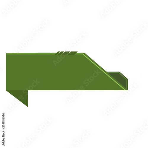 vector illustration of a green arrow