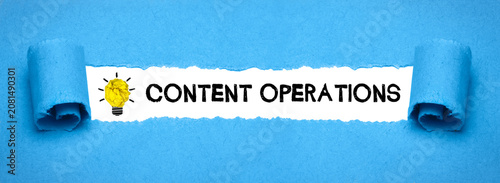 Cuadro en lienzo Content Operations