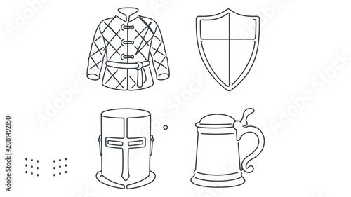 Warm coffee cup minimalist line vector icon, clean black outline illustration of cozy cafe mug with simple scalable style for breakfast menus, beverage labels, apps and modern branding design systems