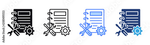 Fotografia Workshop icon sheet multiple style collection