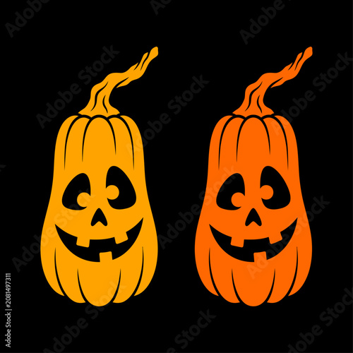 Halloween pumpkin faces for spooky decorations and party themes