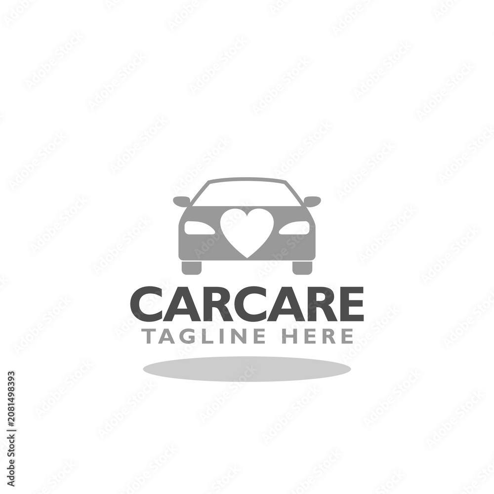 Obraz premium Car Care Logo icon with shadow