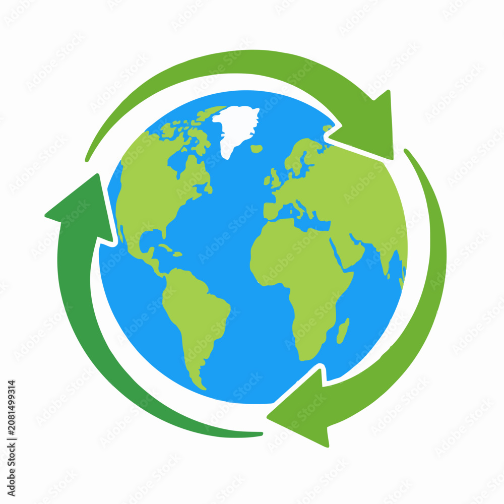 Fototapeta premium green earth globe