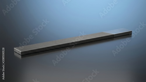 Pillar file 3D render parallel edge finishing tool engineered for slot sizing precision fitting and workshop applications
