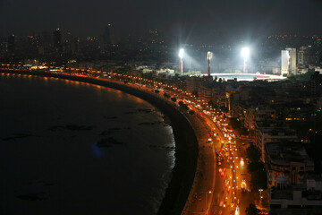 night view of the city