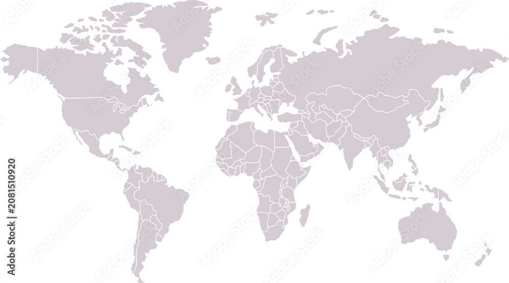 Fototapeta premium modern grey map