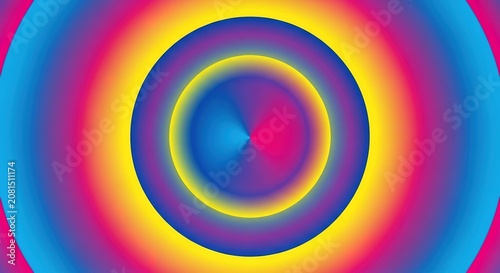 Concentric circles gradient abstract background