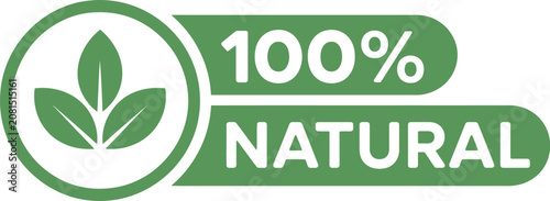 100 Percent Organic Label Badge Set Featuring Natural, Eco-Friendly, and Sustainable Product Packaging Seals