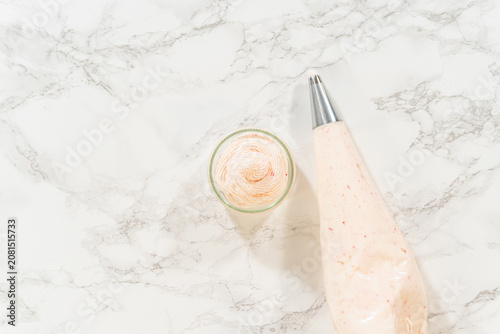 Filled Piping Bag With Round Metal Tip