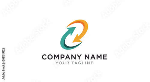 Company logo template with tagline.