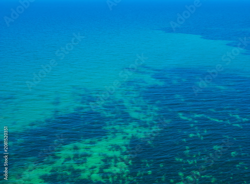 Фотография wide emerald sea bay summer natural background
