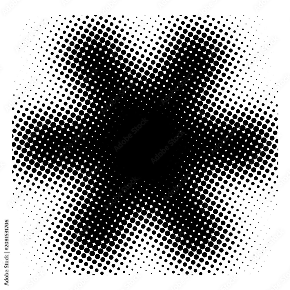 Fototapeta premium Retro Halftone Shape Element