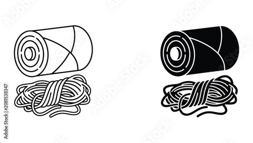Canvas Print Set of vector tools for glasswork including a plier cutter and pliers