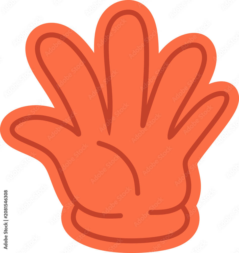 Naklejka premium Hand Gesture Sticker