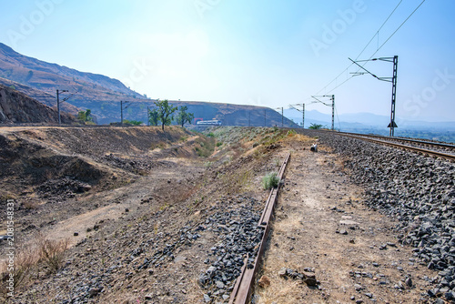 Vande Bharat Express near Pune India. This is a made in India train set and also known as Train 18.