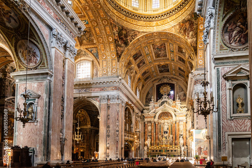 Church of Gesu Nuovo in the city center of Naples
