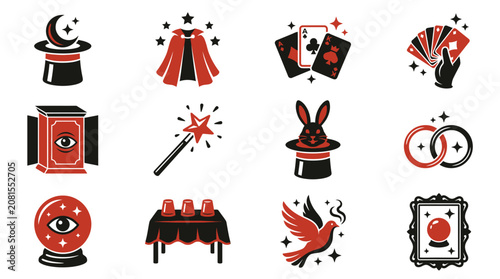 Cuadro en lienzo Magic Tricks and Illusions.