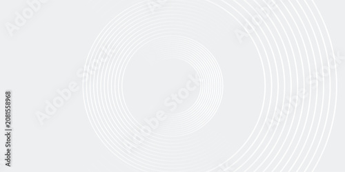 Fotografija Abstract white glowing geometric lines on gray background