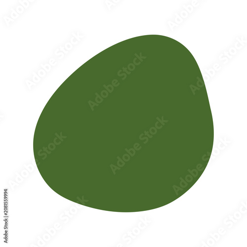 Green abstract shape